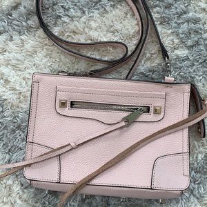 Rebecca Minkoff pink leather crossbody purse